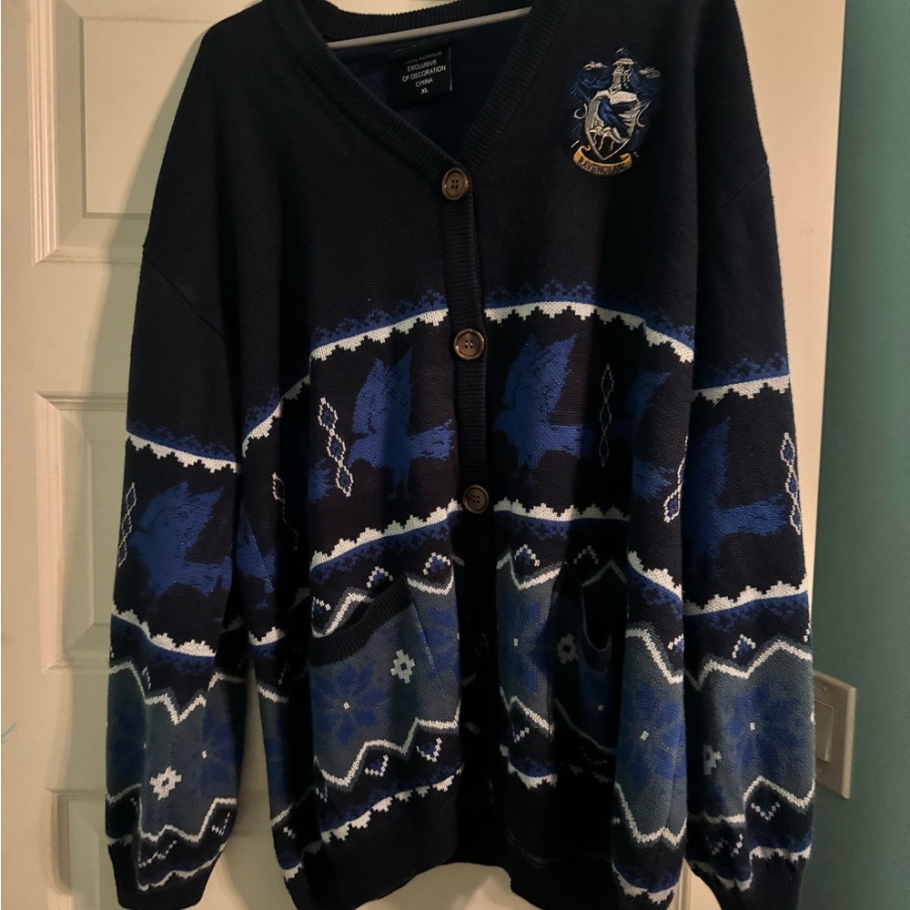 Hot Topic Ravenclaw Button-Front Cardigan Sweater